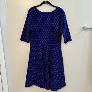 NWT Women’s Leota Seraphina Textured Knit Dress - Size XL - Navy